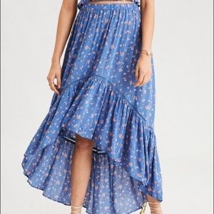 american eagle low high skirt